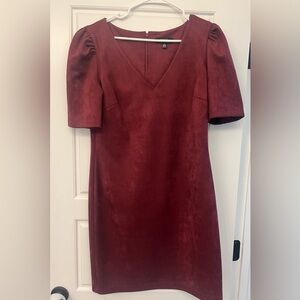 Guess Deep Red Midi Dress